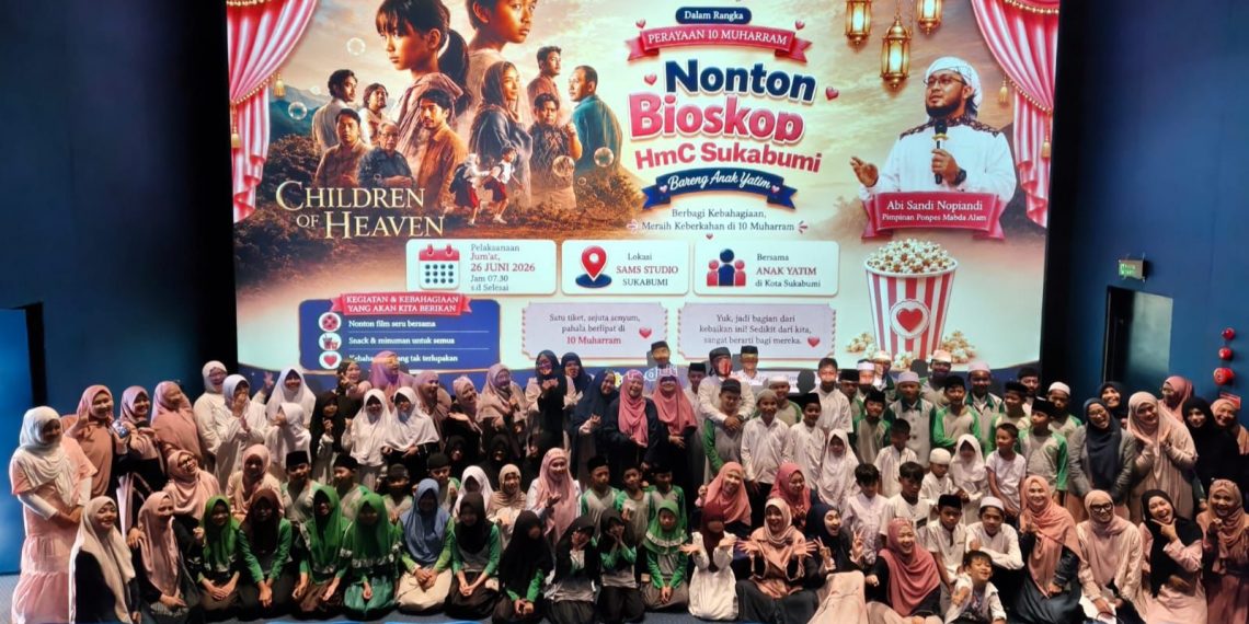 Peringati 10 Muharam, HMC Sukabumi Ajak 60 Anak Yatim Nonton Bareng Film Inspiratif