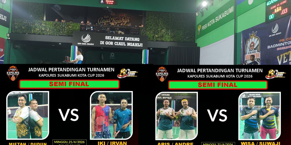 Kejutan Warnai Perempat Final Kapolres Sukabumi Kota Cup Mister Penyet 2026, Empat Pasangan Terbaik Melaju ke Semifinal