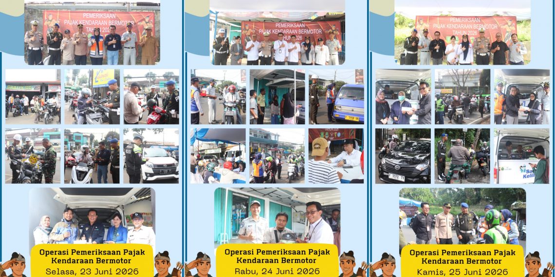 Tiga Hari Operasi Pajak Kendaraan di Sukabumi, Pemda Raup Lebih dari Rp100 Juta