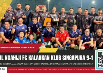 Ciaul Ngahiji FC Jajal Klub Singapura, Menang Telak 9-1 dalam Laga Persahabatan Internasional