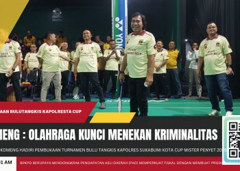 Komeng Meriahkan Kapolres Sukabumi Kota Cup Mister Penyet 2026, Sebut Olahraga Kunci Menekan Kriminalitas