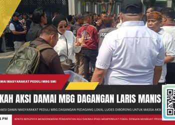 Aksi Damai MBG Sukabumi Bawa Berkah, Dagangan Pedagang Lokal Ludes Diborong untuk Massa Aksi