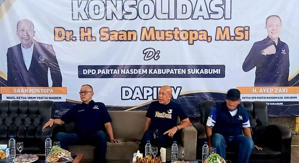 Saan Mustopa Konsolidasi NasDem di Sukabumi, Bidik Tambah Kursi pada Pemilu 2029