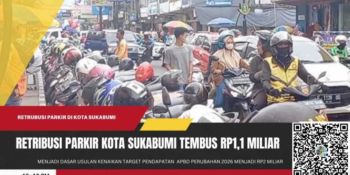 Retribusi Parkir Kota Sukabumi Tembus Rp1,1 Miliar, Kini Dishub Bidik Target Rp2 Miliar