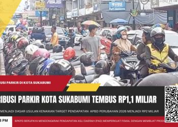 Retribusi Parkir Kota Sukabumi Tembus Rp1,1 Miliar, Kini Dishub Bidik Target Rp2 Miliar