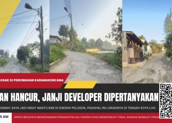 Jalan Hancur, Janji Developer Dipertanyakan: Warga Karang Kencana Siap Petisi hingga Ancam Hentikan Pembangunan