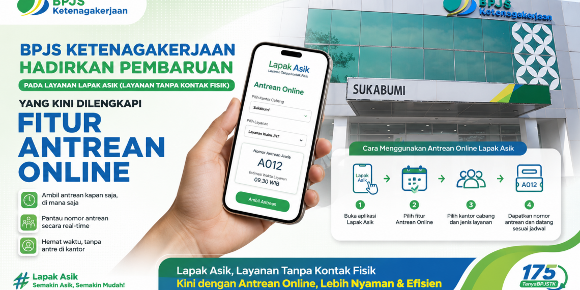 Tak Perlu Antre Lama, Klaim BPJS Ketenagakerjaan Kini Bisa Lewat Antrean Online