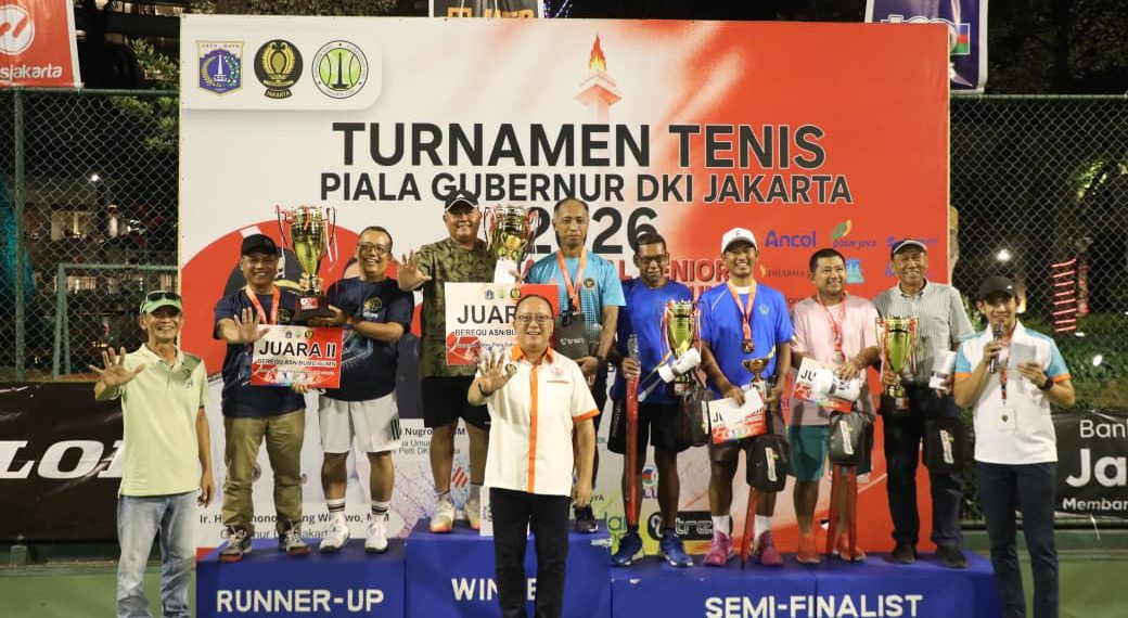 Kementerian ATR/BPN Raih Juara II Beregu Turnamen Tenis Piala Gubernur DKI Jakarta 2026