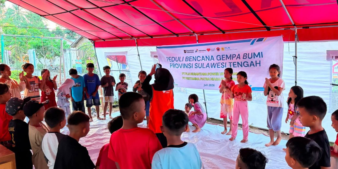 Pertamina Patra Niaga, PLN Nusantara Power UP Rembang, dan Rumah Zakat Hadirkan Layanan Psikososial bagi Anak Penyintas Gempa di Sigi