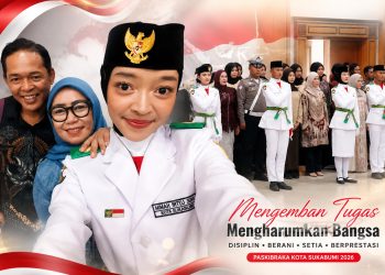 30 Paskibraka Sukabumi Dikukuhkan, Liebieta Putri Siap Kibarkan Semangat Merah Putih