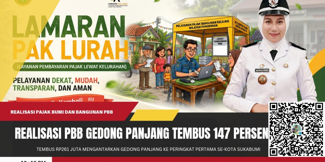 Gedong Panjang Luar Biasa! PBB Tembus 147 Persen, Kokoh di Peringkat Pertama Kota Sukabumi