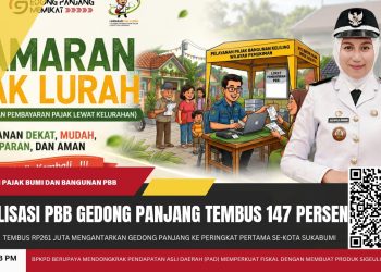 Gedong Panjang Luar Biasa! PBB Tembus 147 Persen, Kokoh di Peringkat Pertama Kota Sukabumi