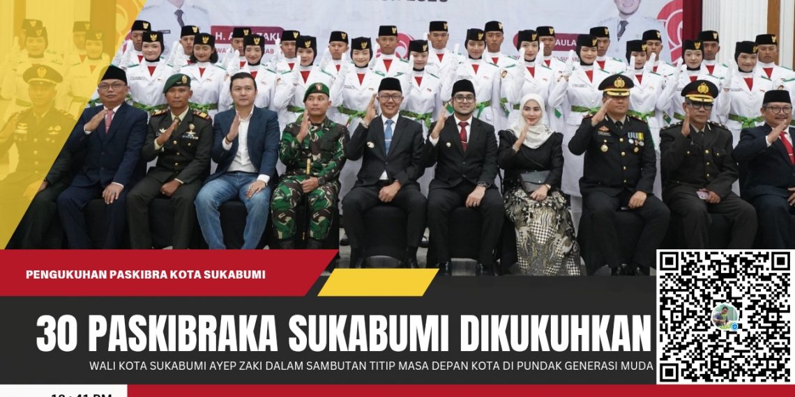 30 Paskibraka Sukabumi Dikukuhkan, Wali Kota Titip Masa Depan Kota di Pundak Generasi Muda
