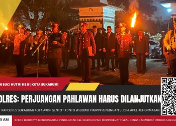 Renungan Suci HUT RI ke-81, Kapolres Sukabumi Kota: Perjuangan Pahlawan Harus Dilanjutkan