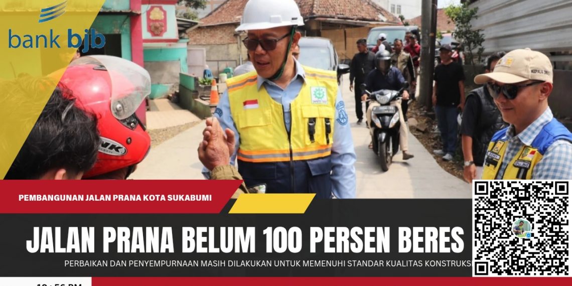 Jalan Prana Belum 100 Persen Beres, Pemkot Sukabumi Akan Bongkar Ulang Beton yang Retak