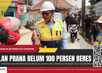 Jalan Prana Belum 100 Persen Beres, Pemkot Sukabumi Akan Bongkar Ulang Beton yang Retak