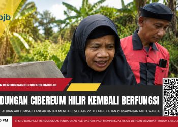 Bendungan Cibereum Hilir Kembali Berfungsi, 22 Hektare Sawah Terairi