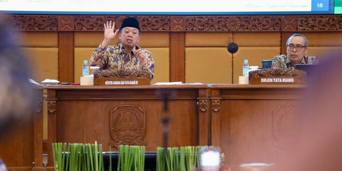 LP2B Jatim Lampaui Target, Menteri Nusron Minta Pemda Segera Integrasikan ke dalam RTRW