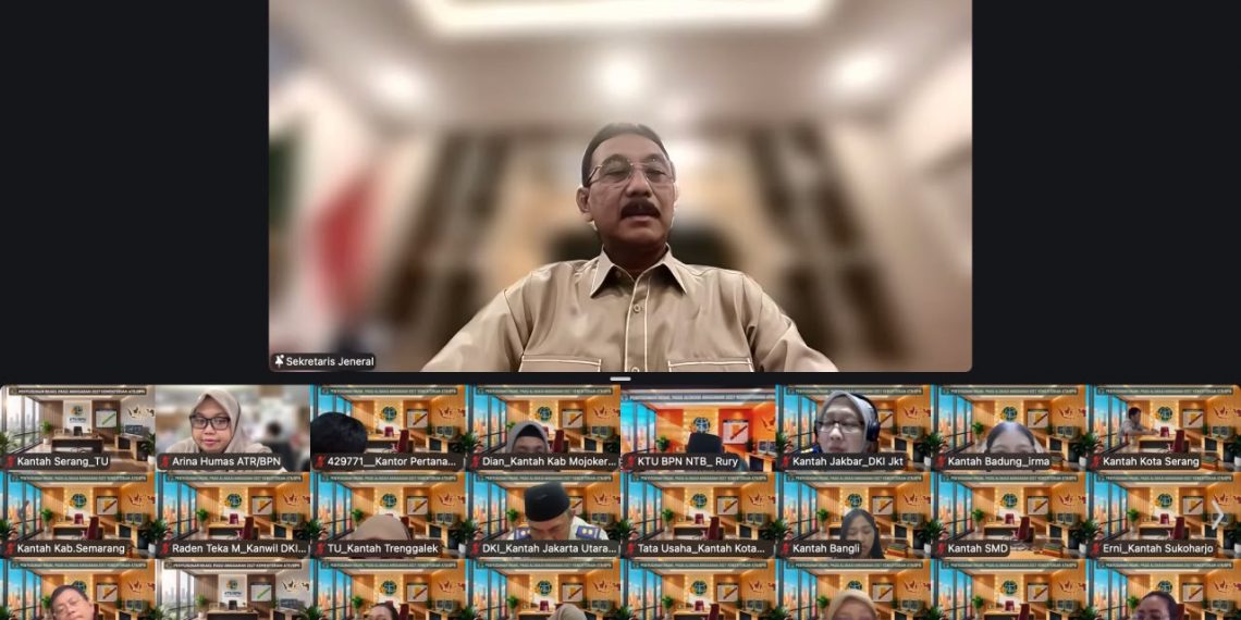 Sekjen ATR/BPN Tekankan Penyusunan Anggaran 2027 Harus Terukur dan Berdampak bagi Masyarakat