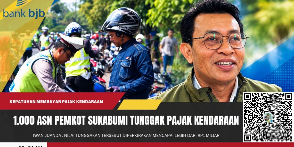 1.000 ASN Pemkot Sukabumi Tunggak Pajak Kendaraan, Nilainya Tembus Rp1 Miliar