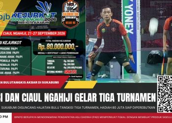 Sukabumi Diguncang Hajatan Bulu Tangkis! Tiga Turnamen, Hadiah Rp80 Juta Siap Diperebutkan