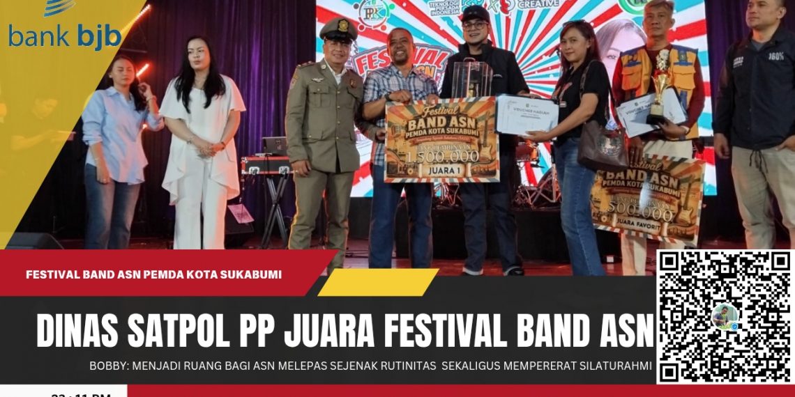 Dinas Satpol PP Juara, Band ASN Kota Sukabumi Bikin Panggung Makin Seru