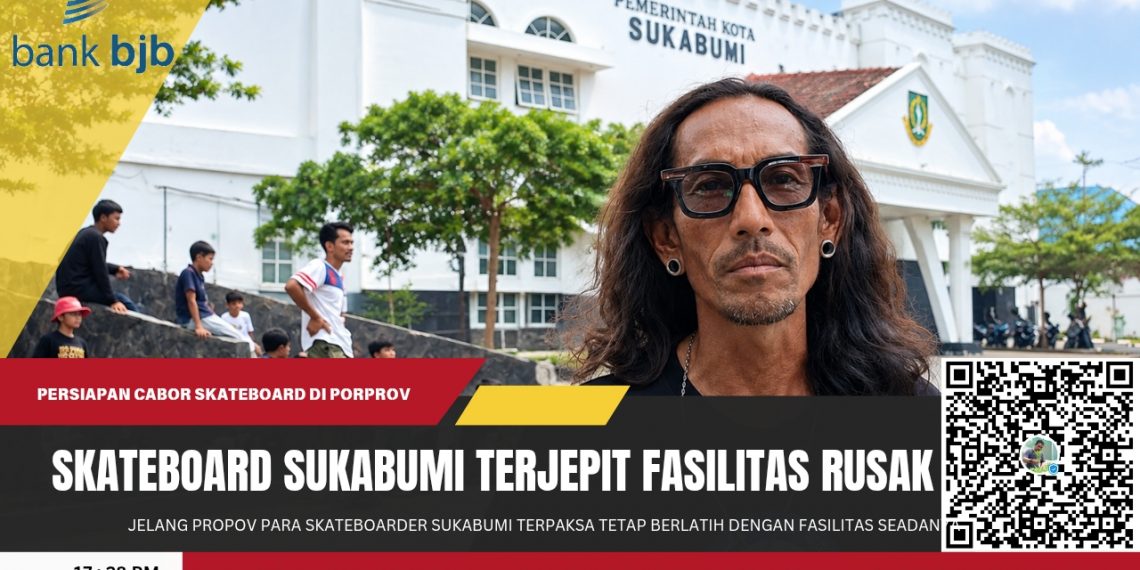Skateboard Kota Sukabumi Terjepit Fasilitas Rusak, Porprov Jabar Makin Dekat