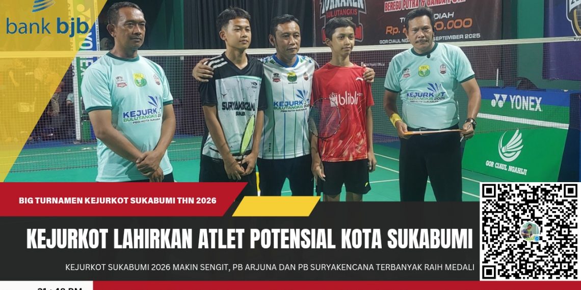 Kejurkot Sukabumi 2026 Makin Sengit, PB Arjuna dan PB Suryakencana Terbanyak Raih Medali